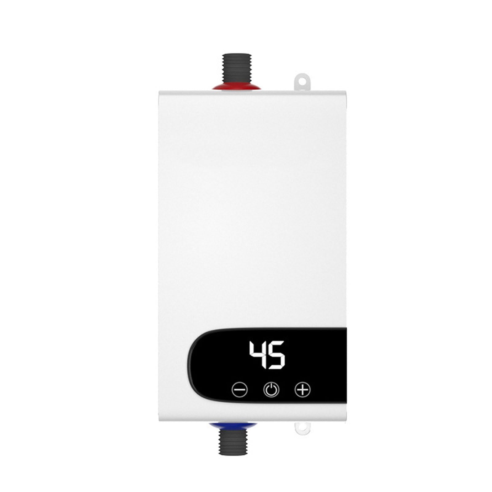Scaldacqua istantanea, 5500 W, scaldabagno elettrico con touch screen LED, sistema di acqua calda digitale compatto con regolazione della temperatura per bagno e cucina