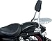 Kuryakyn 6583 Motorcycle Accessory: Sissy Bar for 2006-2017 Harley Davidson Dyna Motorcycles with Cushioned Backrest Pad, Chrome