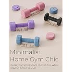Adjustable Dumbbell Set｜2LB 3LB 4LB 5LB Light Hand Weights for Women｜One-Twist Weight Adjustment｜Non-Slip Curved Grip Handle｜Free Weights for Home Gym, Rehab, Pilates, Yoga, Strength Training - Image 5