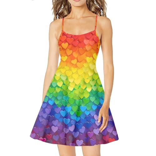 Image of Biyejit Women Casual Loose Dress Strap Long Summer Beach Swing Dress