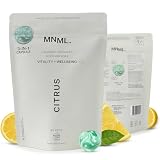 MNML Citrus Laundry Pods designed for Vitality & Wellbeing, Eco-Friendly Natural Laundry Detergent Pods for Sensitive Skin. No Plastic, Natural Bio-Enzymes, Luxury Fragrance, 30ct Capsules, Refill Bag