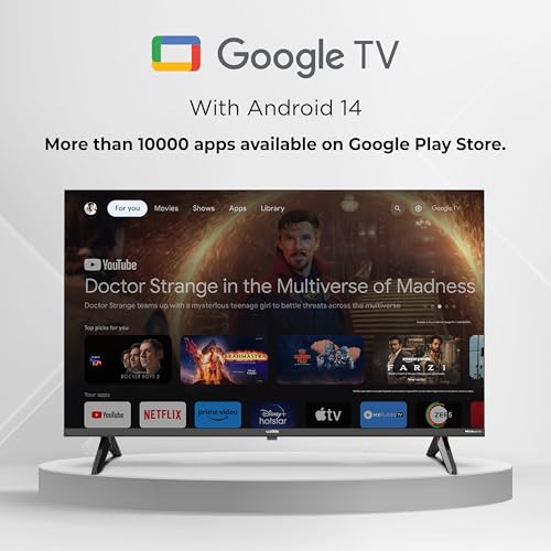 Image of Wobble 80.01 cm (32 inches) K Series HD Smart LED TV with Google TV 5.0 (Black) WB32HDAGU2841D25