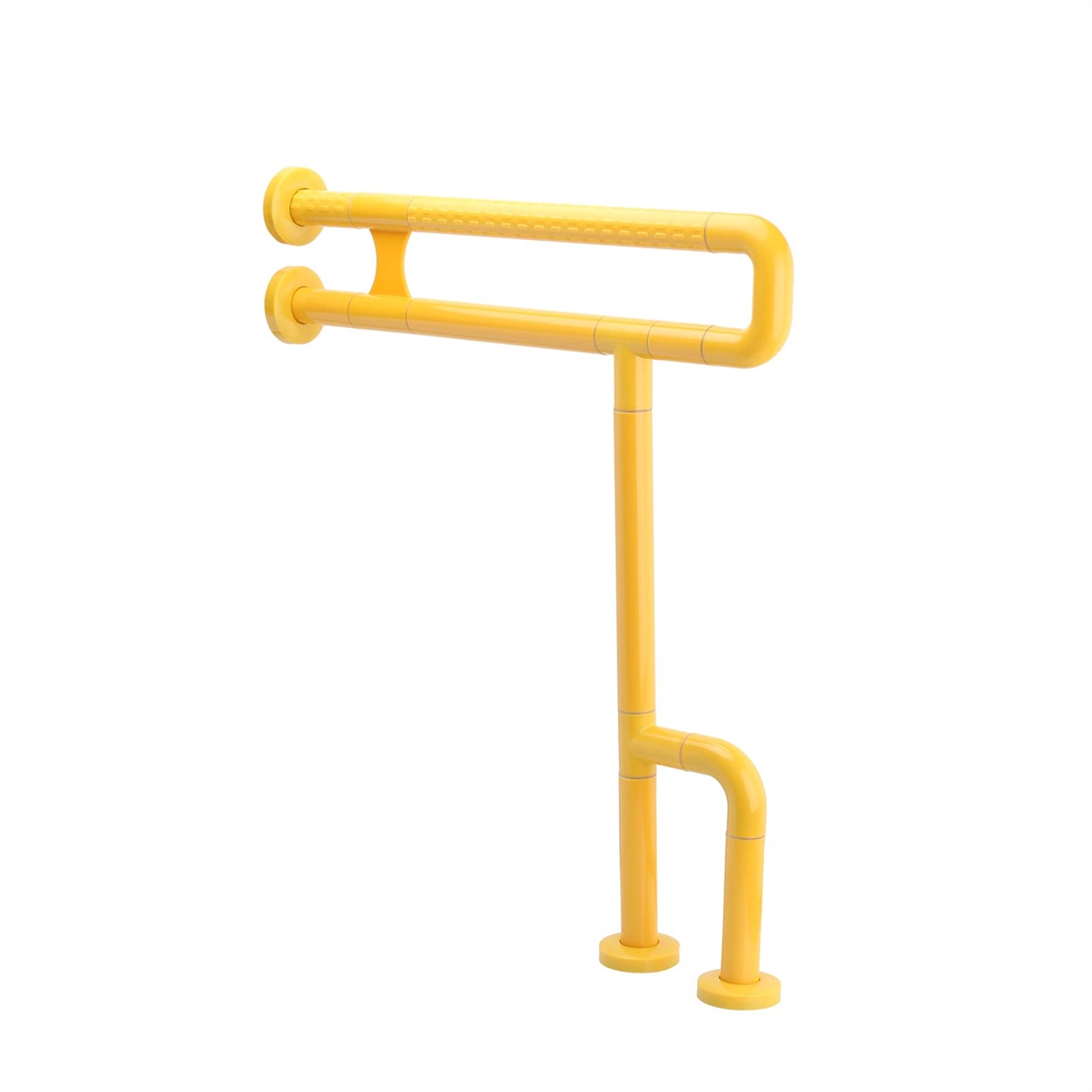 FKXSXAZ Toilet Safety Rails Adjustable Frame Rack Anti-slip Shower Grab Bar Handrail for Elders Pregnant Bar(Yellow 70B)