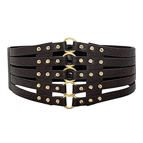 EIOKBECY Frauen Korsett Taille Gürtel, Vintage elastische Taille Band für Kleid Mantel Shirt Cosplay Kostüm Halloween Cover