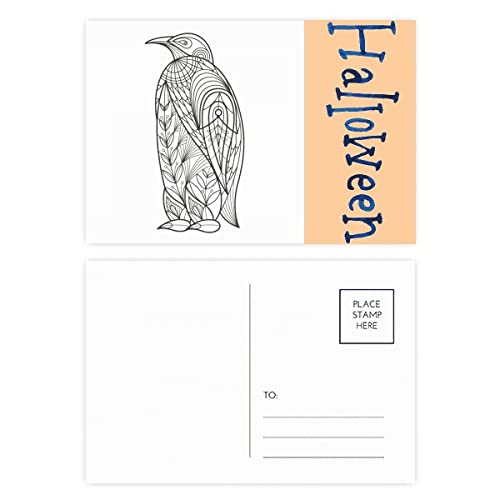 Cartes postales d'Halloween Biggest Bird Paint : lot de 20 illustrations uniques