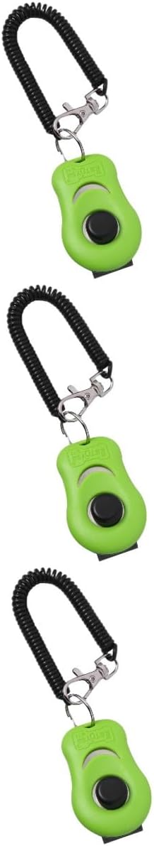 Angoily 3pcs Clicker for Pets Button Clicker Whistle for Dog Obedience and Agility Training Tool for Puppy and Cat Training Pet Communication