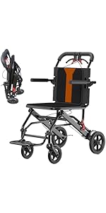 Amazon | YLOVABLE 軽量 コンパクト 車椅子 小型 介助 折畳み 簡易