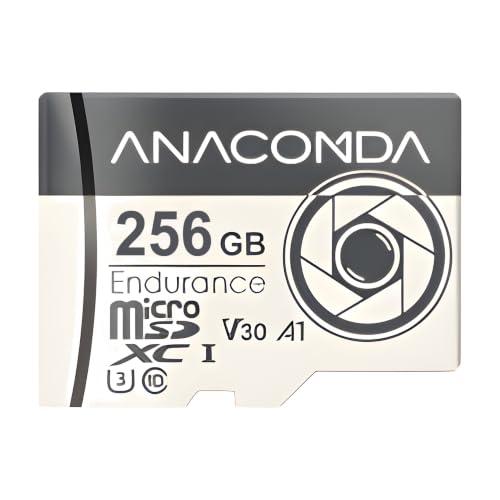 ANACOMDA microSD�J�[�h 256GB ���ϋv �h���C�u���R�[�_�[ 95MB/s �}�C�N��SD microSDXC U3 V30 �h�� | �펞�^��𑱂��鈳�|�I�ȃ^�t���^�ԓ��≮�O�ɐݒu�ł���ω��x���\�^30�N�̗��j������p�u�����h��5�N��