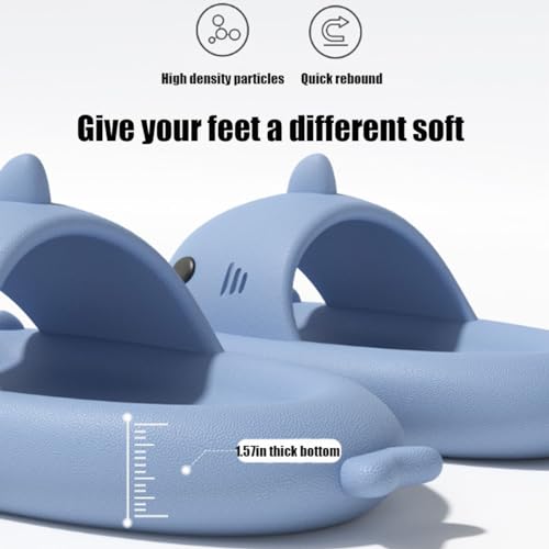 Shark Slides For Women Men, Shark Cloud Slippers, Cartoon Fashion Anti-Slip Shark Sandals For Adults Boys Youth3