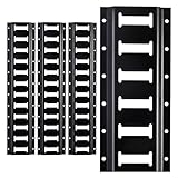 SALUINOKI 5ft E Track Rails 4 Pack Tie Down Etrack with Powder-Coated Steel e-Track for Garages, Workshops e Track Accessories