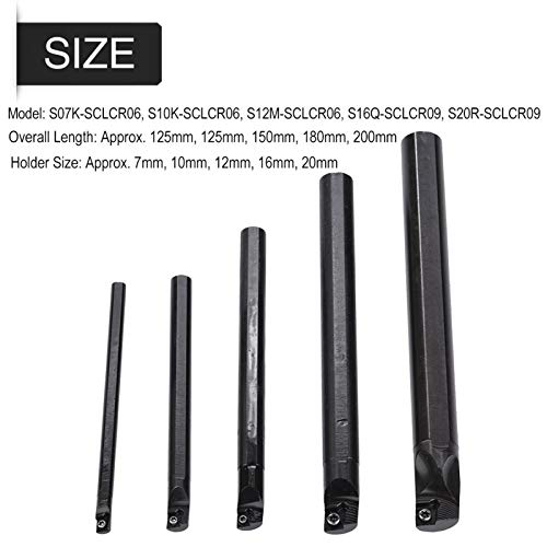 EVTSCAN 5PCS 7/10/12/16/20mm CLCR Tornio Utensile