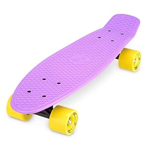 Xootz Kinder Retro Cruiser Skateboard Violett 22-Inch