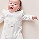 Noukie’s B&K Pyjama Baby & Toddler Sleepers, Weiss Kendi, 6 Monate