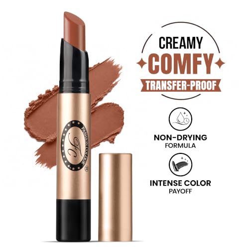 Image of Fashion Colour Supreme Lasting Honey Lip Non Transfer Lipstick 2.6g | Lipstick For Women | Available in 18 Super Creamy Shades | (318-Toffee, 2.6g)