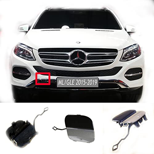 Front Tow Cover Fit 15-19 Mercedes Benz X166 Facelift W292 ML GLE GL GLS for 250 300 320 350 400 450 500 550 43 63 2015 2016 2017 2018 2019 bumper towing Hook Eye Cap (ML/GLE) -  Trimla, A1668857222, A1668852423, A2928855722