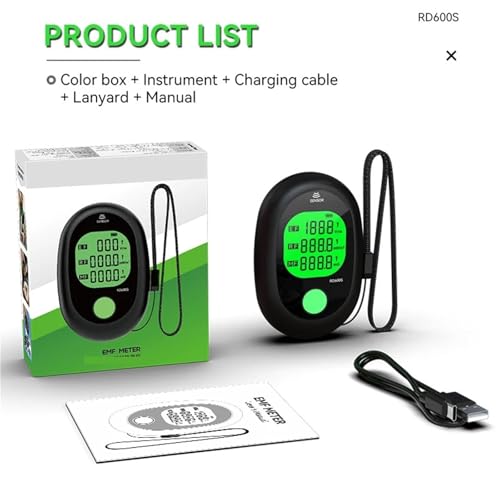 Medidor portátil EMF RD600S 3 en 1 para inspecciones miniatura 2