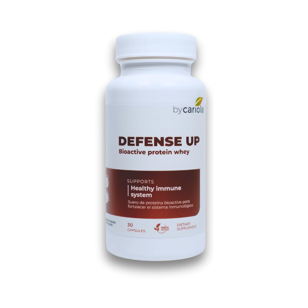 Defense Up Immune System Support Supplement - Immunity Defense Booster - Bioactive Protein Whey Capsules - Zinc - Vitamin D - Immunoglobulin - Natural Formula - 30 Caps
