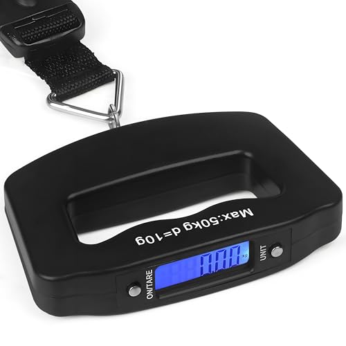 TRIXES Cyfrowa waga bagażowa 50 kg przenośna podróżna