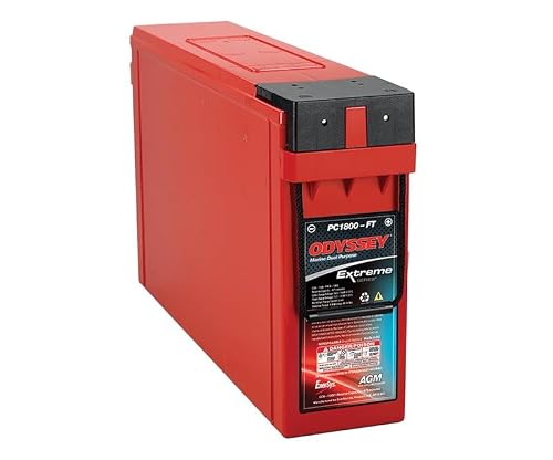 Battery 12 Volt 1300 Cold Cranking Amps 3/8-16 Inch Stud Terminal Drycell (Starved Electrolyte) 22.9 Inch Length 4.9 Inch Width