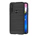 Produktbild AICEK Compatible Moto G8 Power Hülle, Schwarz Silikon Handyhülle für Motorola Moto G8 Power Schutzhülle Karbon Optik Soft Case (6,4 Zoll)
