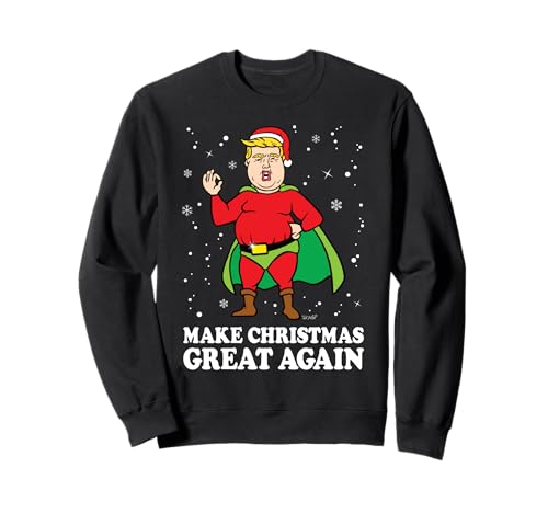 Make Christmas Great Again Ugly Xmas Parodie Donald Trump Sweatshirt