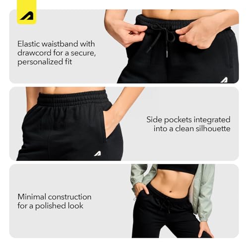 Image of Boldfit Track Pants for Woman, Trousers for Women Wide Leg, Gym Pant with Pockets, Adjustable Drawstring Waist Lower, Workout & Running Women Sports Sweatpants