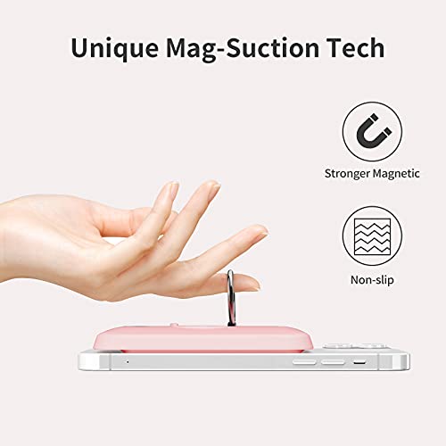 Iwalk Magnetic Wireless Power Bank, 6000Mah Portable Charger With Finger Holder, Stronger Magnet Stick For Phone With Unique Mag-Suction Tech, Only Compatible With Iphone 14/13/12 Pro Max #TOP2