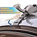 2Pcs Universal Car Roof Rack, Lockable Top Roof Rack Cross Bars, Adjustable Window Frame Black Roof Bars, Suitable for 4 or 5 Door Cars
