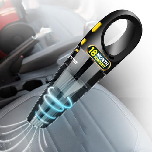 Image of IBELL Car Vacuum Cleaner | Portable Cordless Vacuum Cleaner for Car Use, 120W Wet & Dry, HEPA Filter | 5.5kPa Powerful Suction