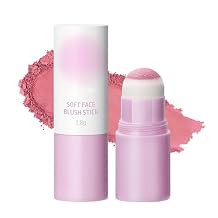 Soft Face Blush Stick, Matte Natural Long Lasting Blush for a Flawless Finish, Creamy Blendable Formula for All Skin Types, Everyday Wear Professional Quality Makeup Warm mauve, Large
