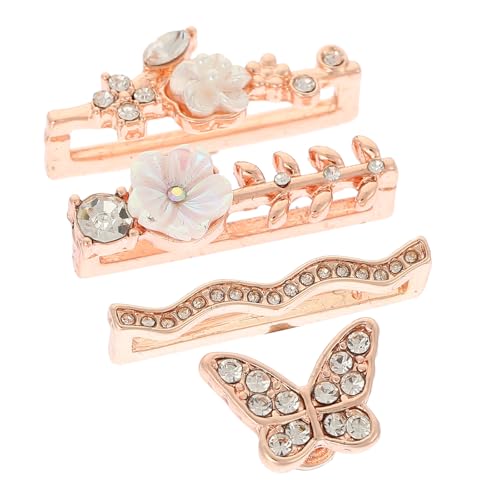 Hemobllo Watch Strap Charms Set with Silicone Decorative Rings and Rhinestone Butterfly for Smartwatch Band Accessories Lightweight Durable Fashionable