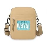 Sac à bandoulière avec plaque d'immatriculation de voiture américaine, pour téléphone portable, sac à main, mini sac à bandoulière
