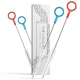 Heavy Duty Straw Cleaning Brushes Set of 4 - For Long Reusable Drinking Straws and Hard to Clean Areas