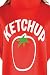 amscan- Ketchup Bottle Disfraz para Adultos, Color Rosso, Talla estándar (10132353)