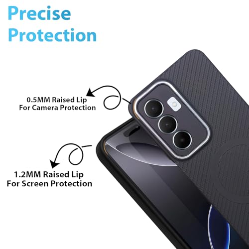 Image of LIRAMARK Rugged Carbon Fibre TPU Armor Silicone Back Cover Case for Samsung Galaxy A14 4G / A14 5G