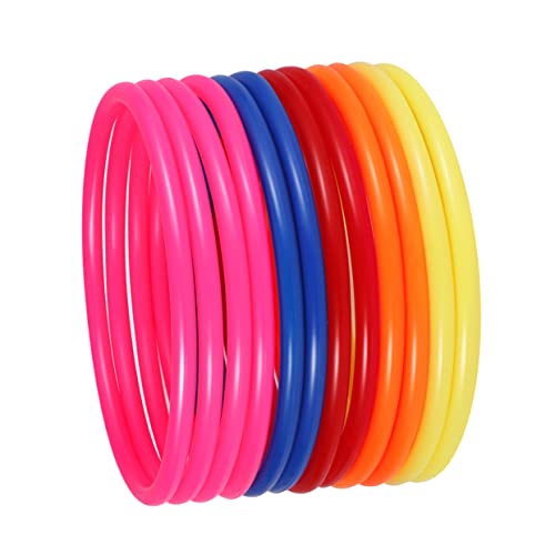 BESPORTBLE - BESPORTBLE 32pièces Anneau De Lancer Plastique Jeu Exercice Éducatif pour Garçon Fille Lot de Accessoires Multicolores But De Lancer