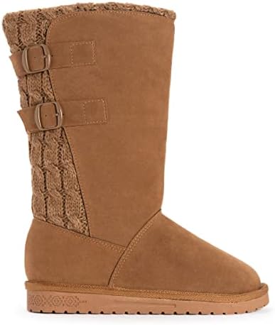 MUK LUKS Women's Jean Boots, Camel, 6 | Image 5