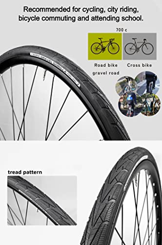 GORIX Road Bike Clincher Tire 700×28C Tread Gravel Road Cycling Bicycle (Gravel Gorilla) - Thumbnail 5