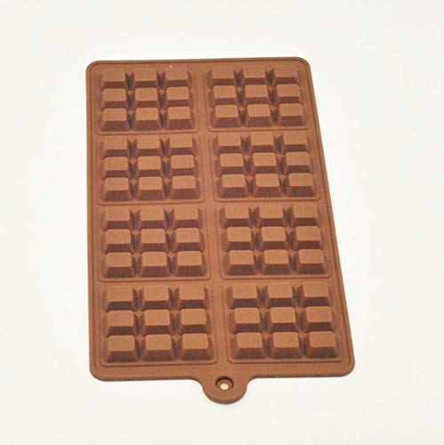 Selecto Bake Stampo per cioccolato in silicone, Bomtop 9 cavità Stampi per cioccolato antiaderenti, Mini stampo per barrette di cioccolato, per pezzi di cioccolato fatti in casa, waffle, praline