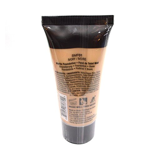 Stay Matte But not flat Liquid Foundation Oil Free Cosmetic 1.18 fl oz / 35ml (SMF01 : IVORY)