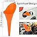 6 Pcs Automotive Oil Funnel Set – Wide Mouth Fuel Funnels with Long Neck, Flexible Spout & Removable Filter – for Gasoline, Coolant, Water, Engine Oil