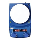 Digitaler Drehzahlregler: 100-1500 U/min; Abmessungen der Arbeitsplatte: Φ135mm Heizplatte.