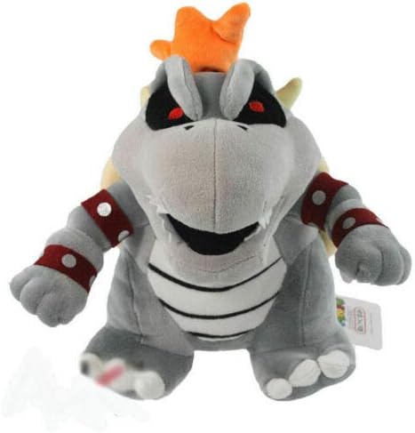 Meijiada Super Mario Bros Dry Bowser Bone Skeleton Koopa Plush Toy Stuffed Animal 9 Inches