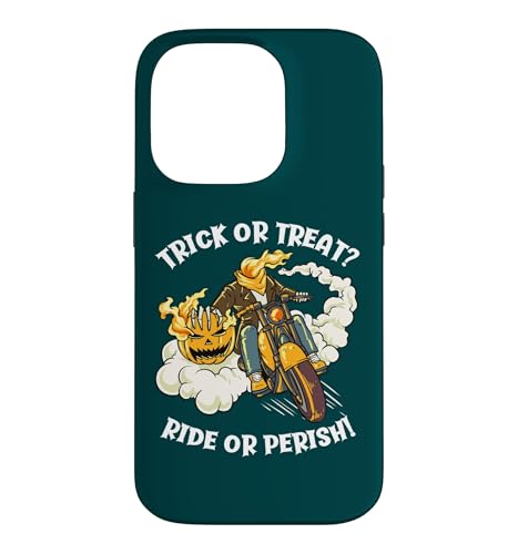 Trick Or Treat Ride Or Perish �ʔ��� �n���E�B�� �p���v�L�� �o�C�J�[ �X�}�z�P�[�X iPhone 14 Pro �p