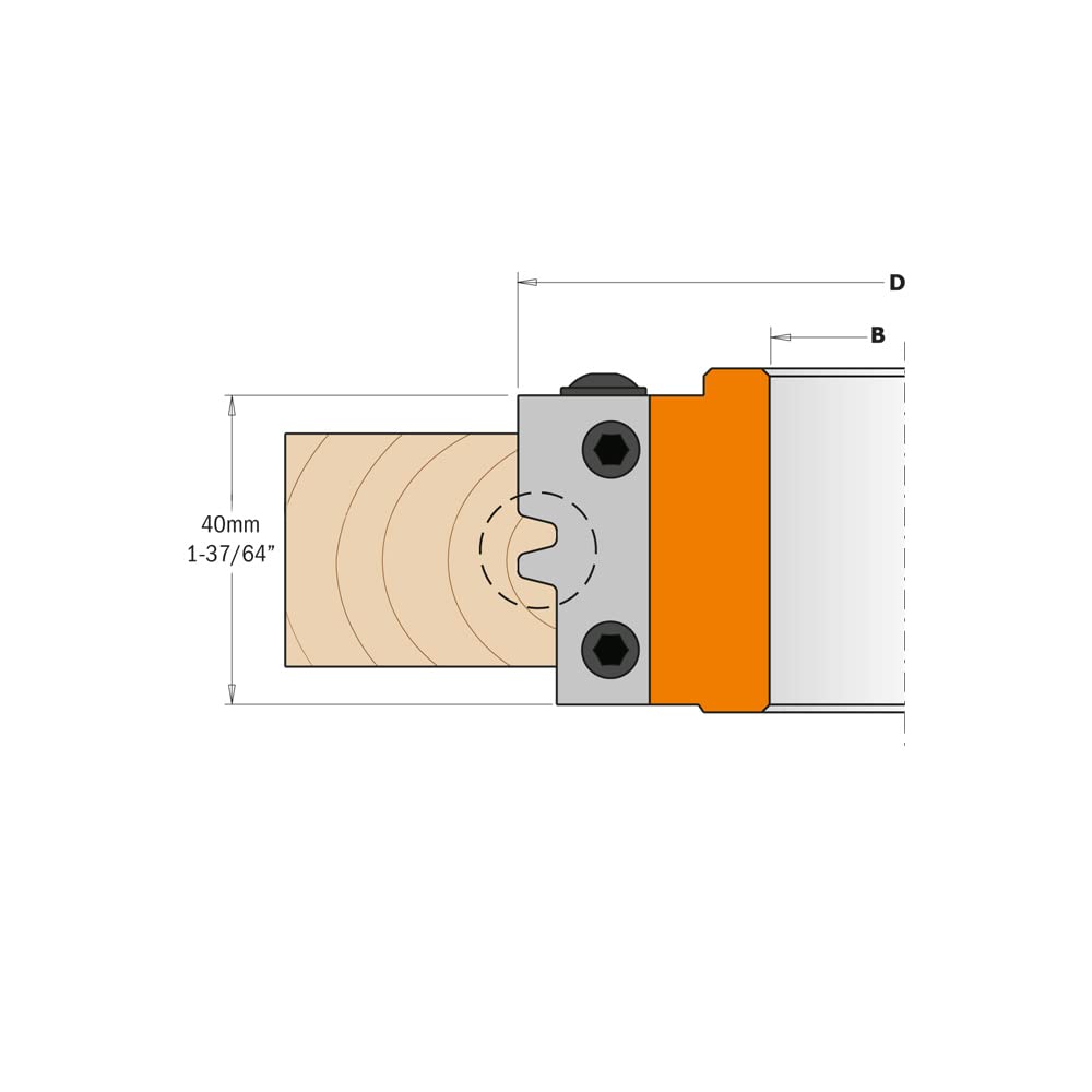 CMT 694.009.30 PORTE-OUTIL POUR JOINTES COLLÉS HW D=110X40X30