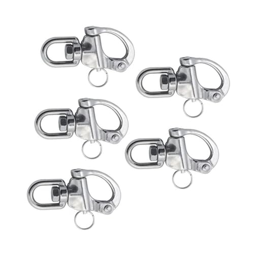 LZZYFPX 5 Stück Wirbelauge Karabinerhaken