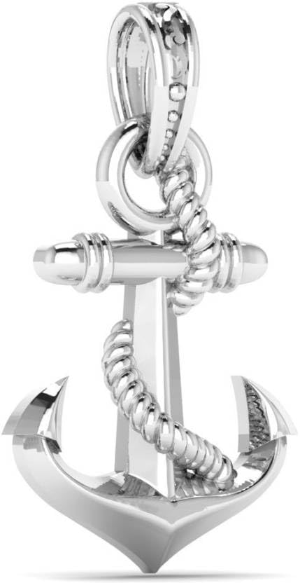 Pendentif ancre en argent sterling 925 qui ne noircit pas pour homme femme