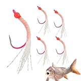 Generisch Köder Für Barsch Angeln Und Raubfischfang Im Süßwasser,5 Stück Set Aus Künstlichen Reflektierenden Schwanzködern - 4.5 Zentimeter Süßwasser Angelköder | Für Angler Outdoor An