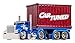 CarTuned™ Rig$ Container Case- Sneaky Pete, Blue and Red DieCast Truck, Style 3