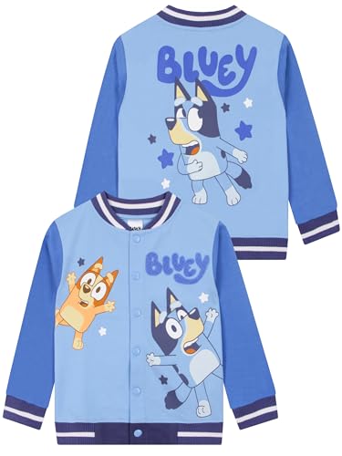 Bluey Jacket, Long Sleeve Boys Jacket, Cotton Bomber Jackets For Boys